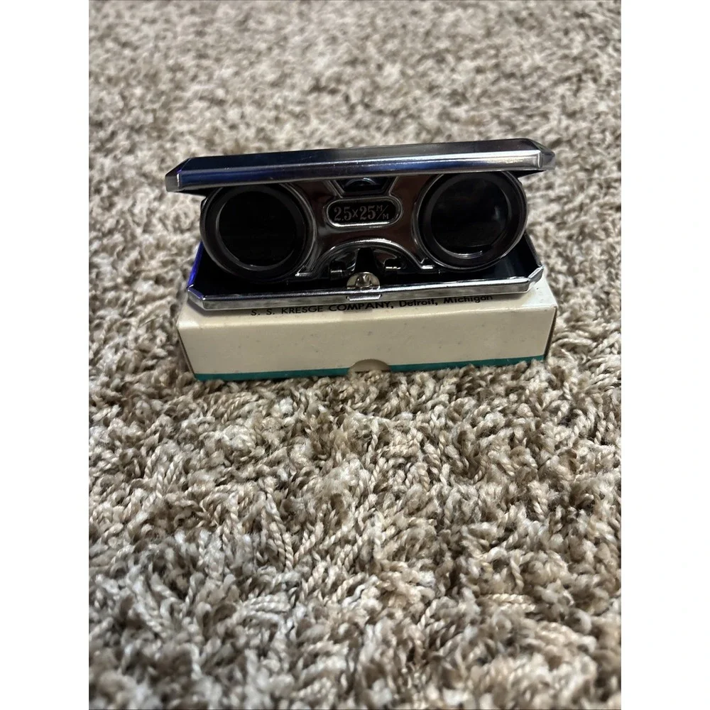 KMart Focal Folding Opera Glass Binoculars 2.5x25mm Japan Inc Orig Box Very Nice